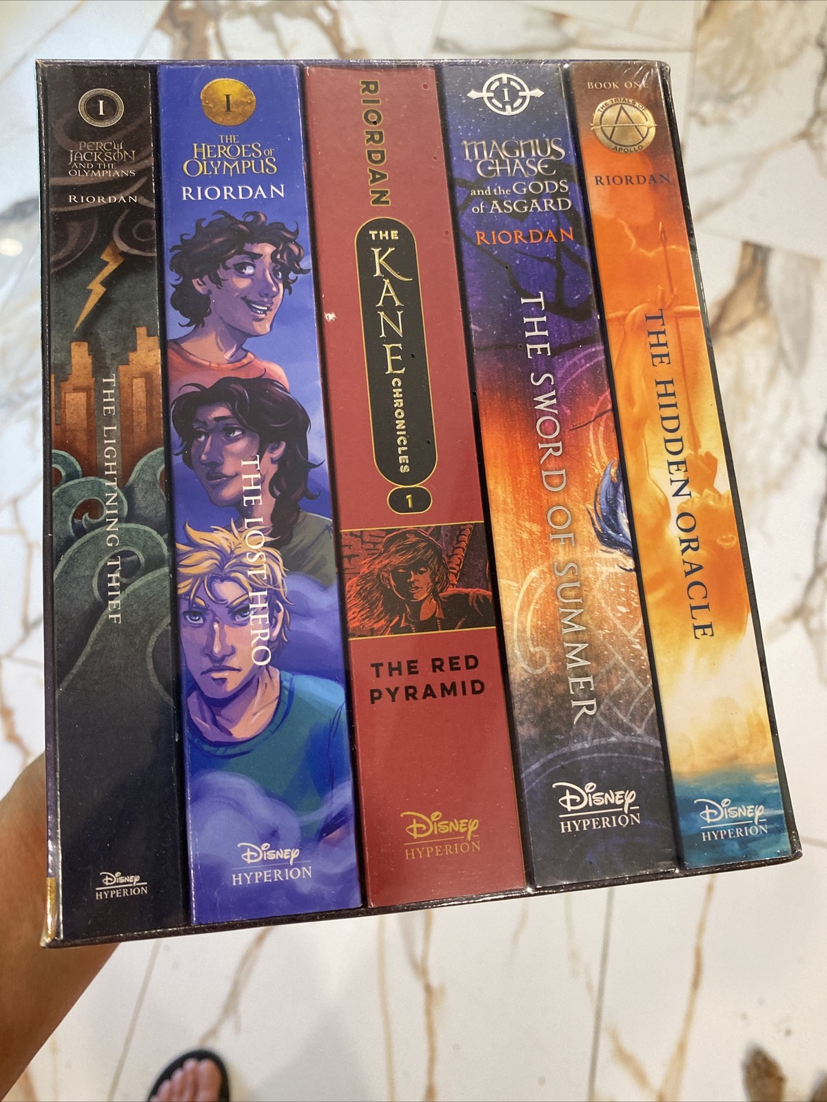 Read Riordan Rick Riordan Paperback Novel 5 Book Box Set Collection~New! Sealed!