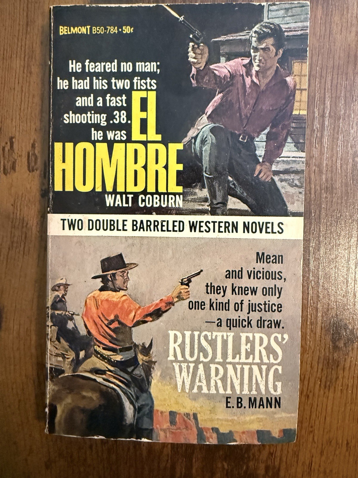 Walt Coburn E.B. Mann Vintage Paperback Western Belmont Double 1960s