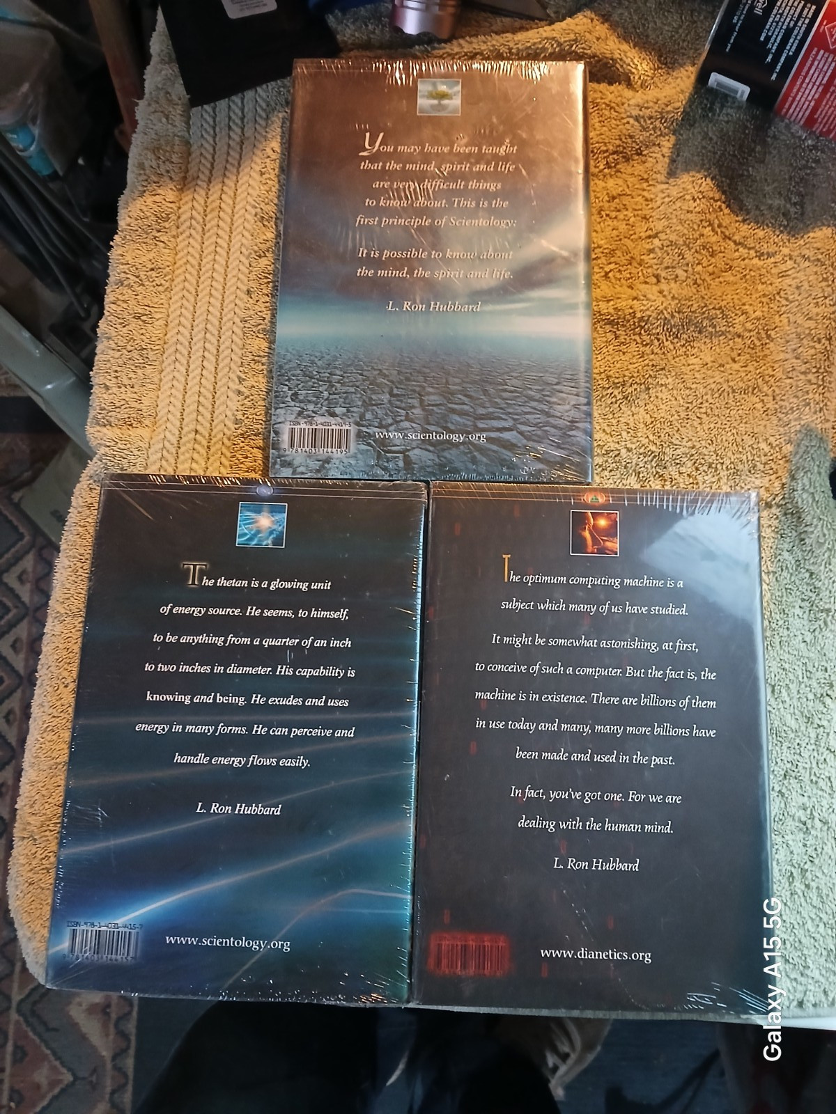 Lot of 3 L Ron Hubbard Life Energy Genius Discovery Books NEW Sealed