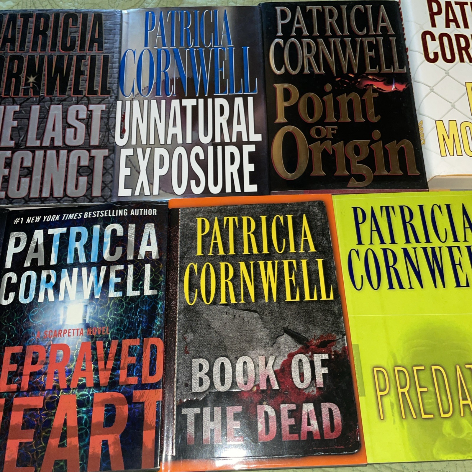 Lot 9 Patricia Cornwell Hardcover Books Kay Scarpetta Series Thriller Crime
