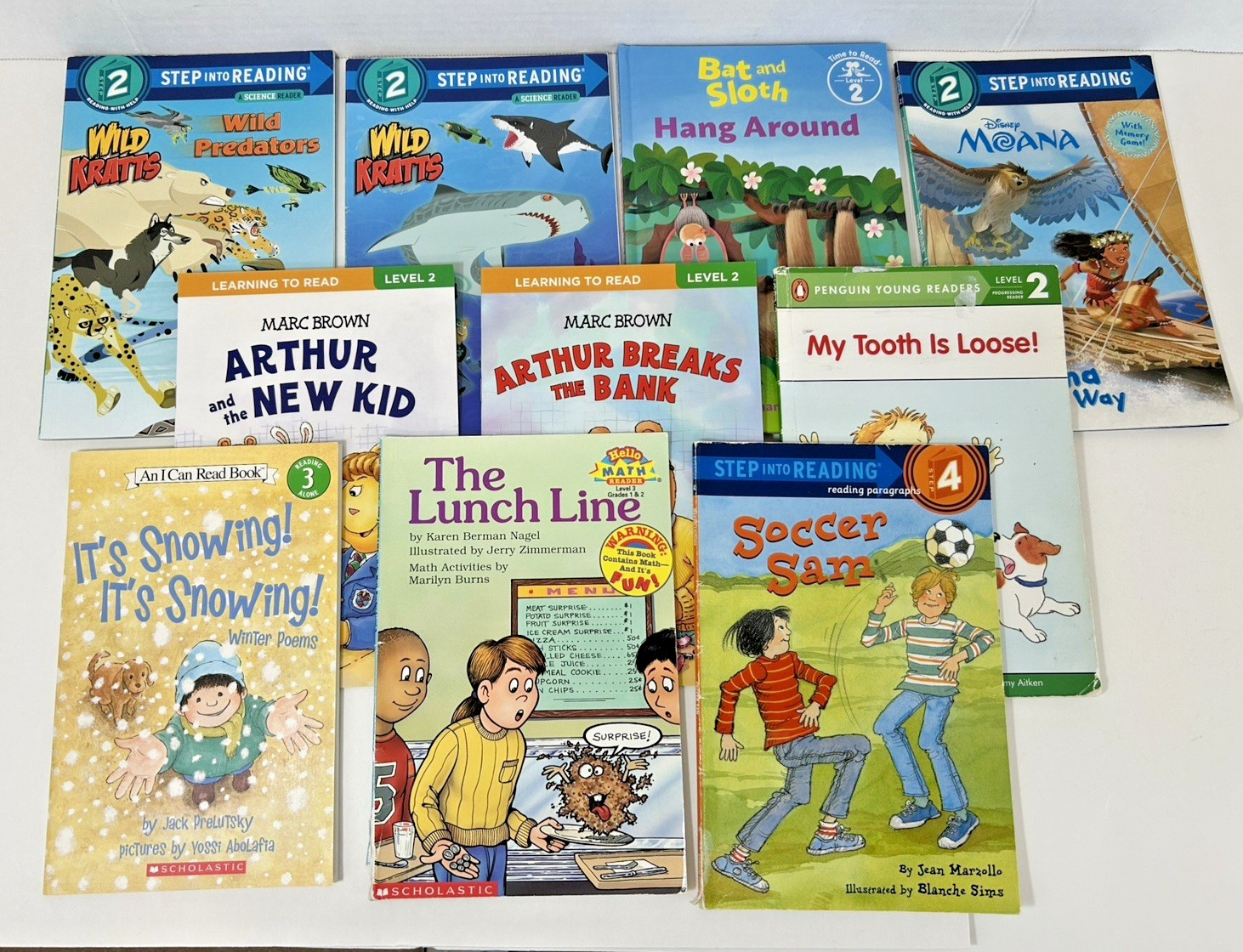 Level 2 Boys Readers Step Into Reading, I Can Read, Learning to Read Lot of 10