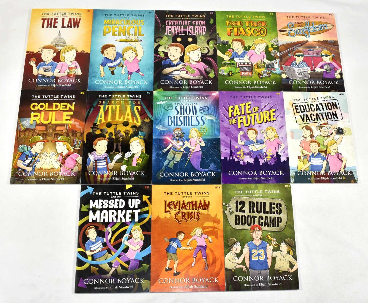 The Tuttle Twins 1-13 Lot of 13 Connor Boyack Paperback Books Series Set