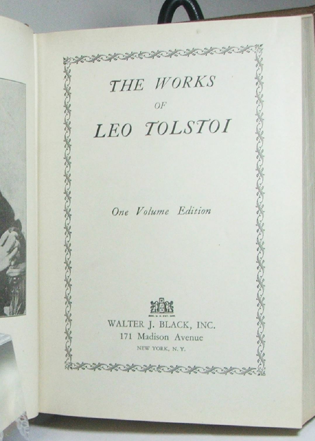 The Works of Leo Tolstoi 1928 Pebbled Hard Cover Gilt Lettering Walter Black