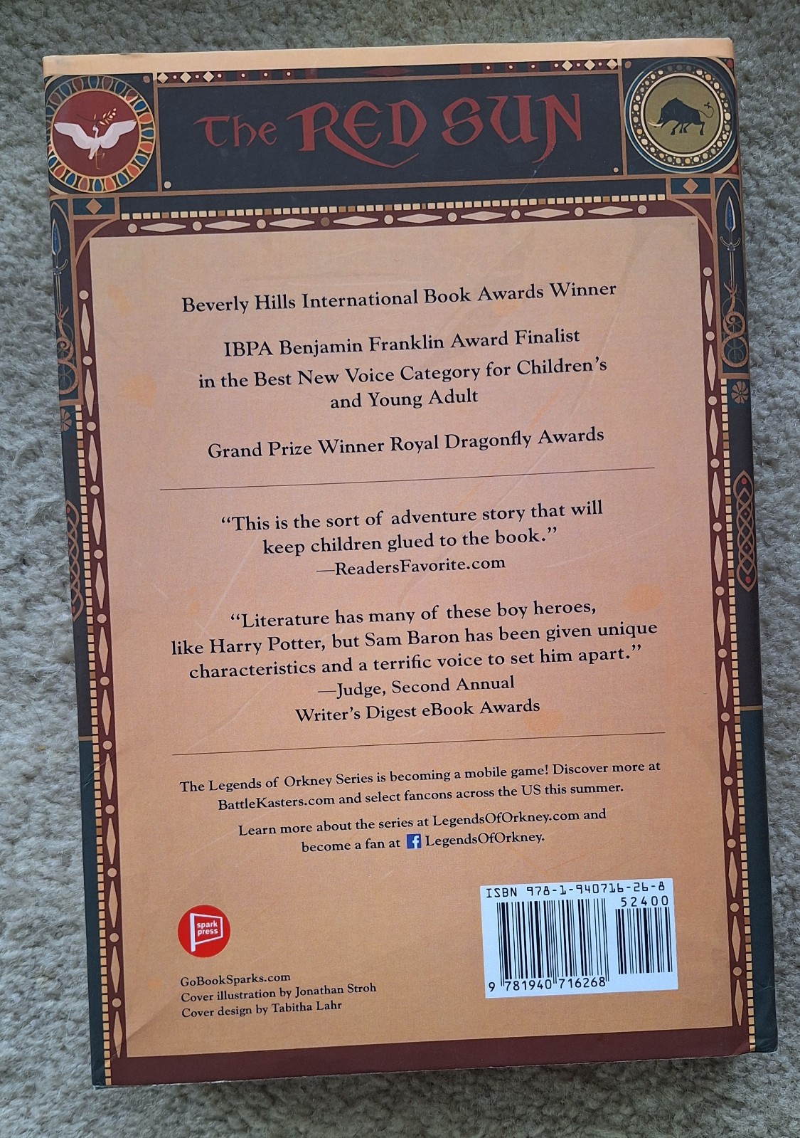 Legends of Orkney #1-3 by Alane Adams (LIKE NEW, BOOK #1 THE RED SUN- HARDCOVER)