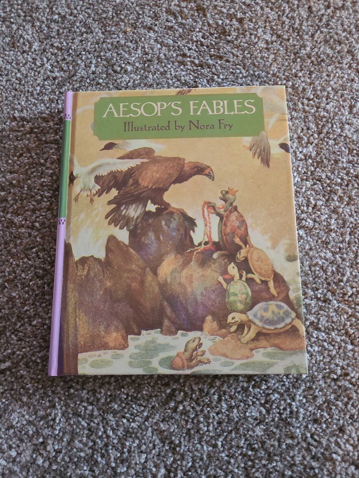 Aesops Fables illustrated by Nora Fry Book Longmeadow Press HC 1988 1st Edition
