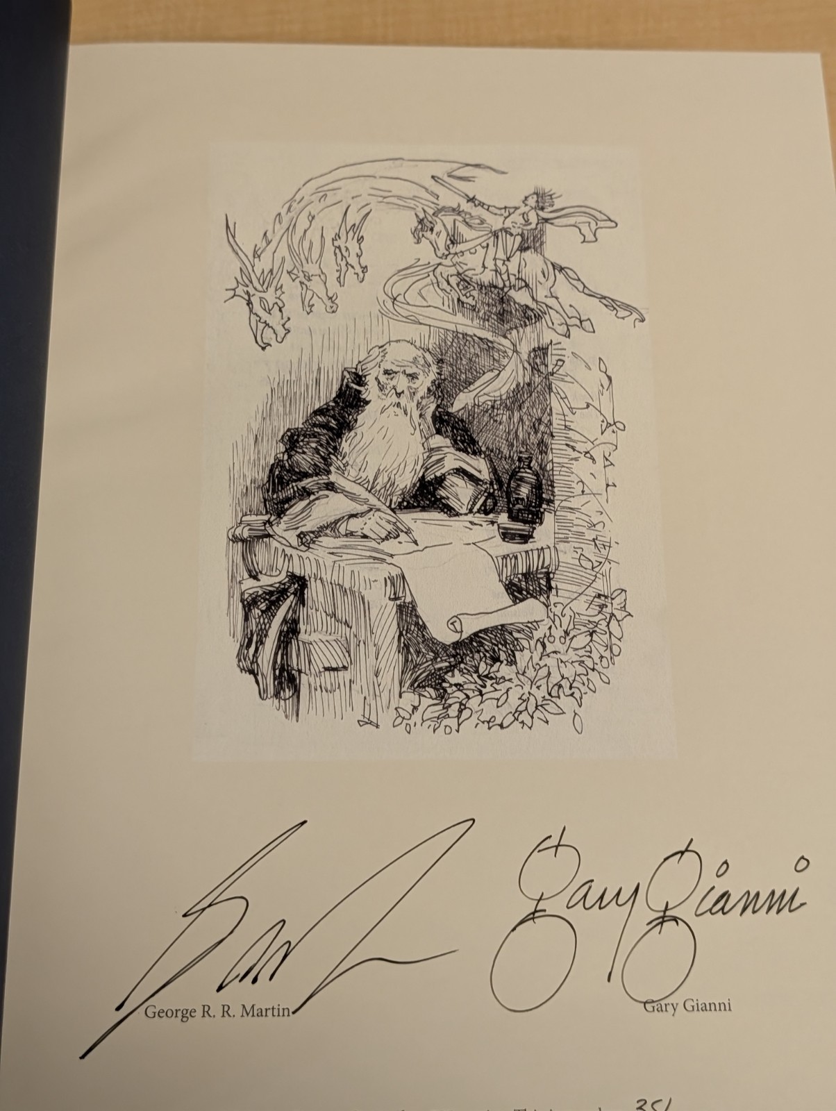⚔️George RR Martin ART OF GARY GIANNI Seven Kingdoms Signed Deluxe Flesk Ltd 500