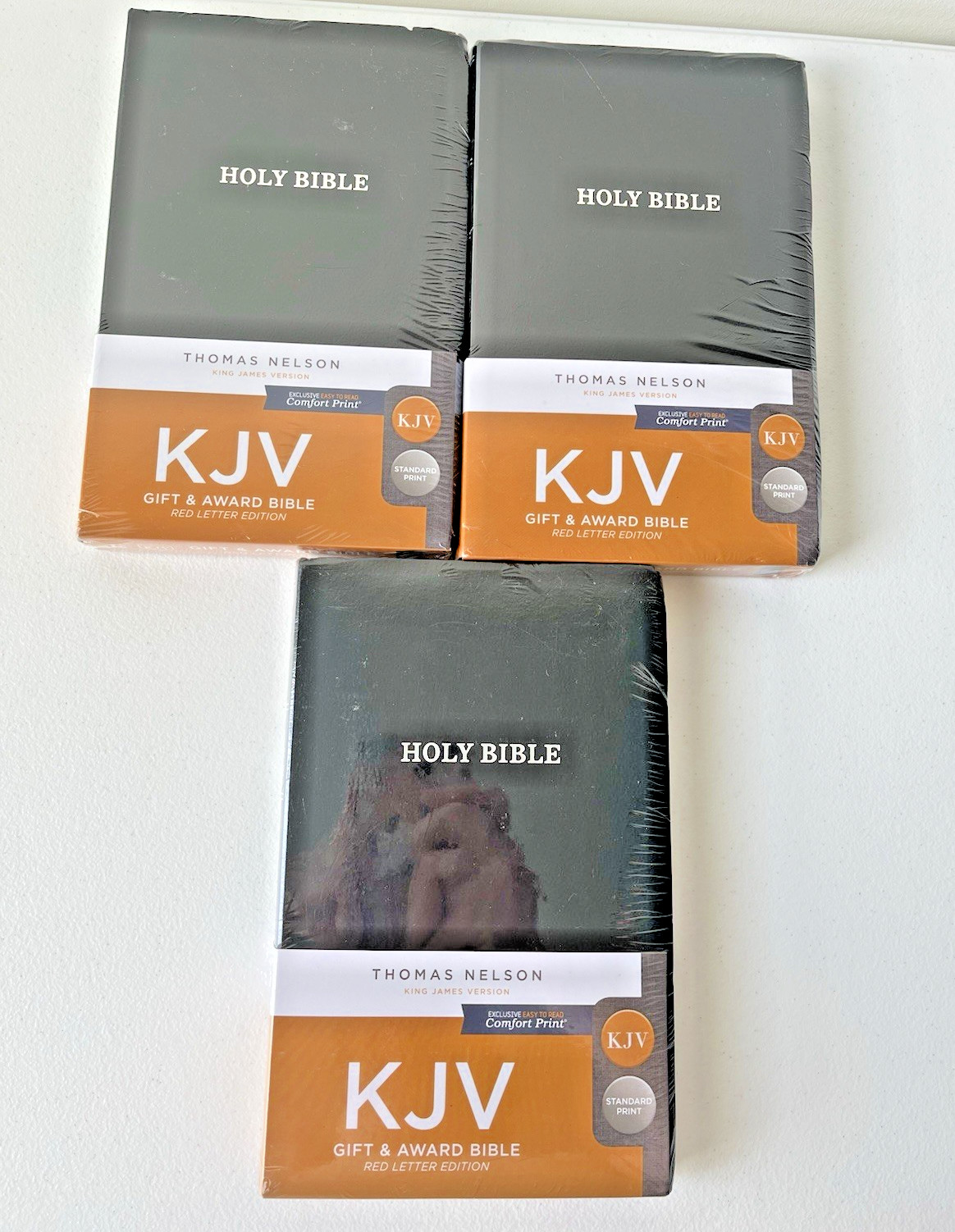 3 x KJV GIFT & AWARD BIBLE Red Letter Edition HOLY BIBLE Thomas Nelson – SEALED