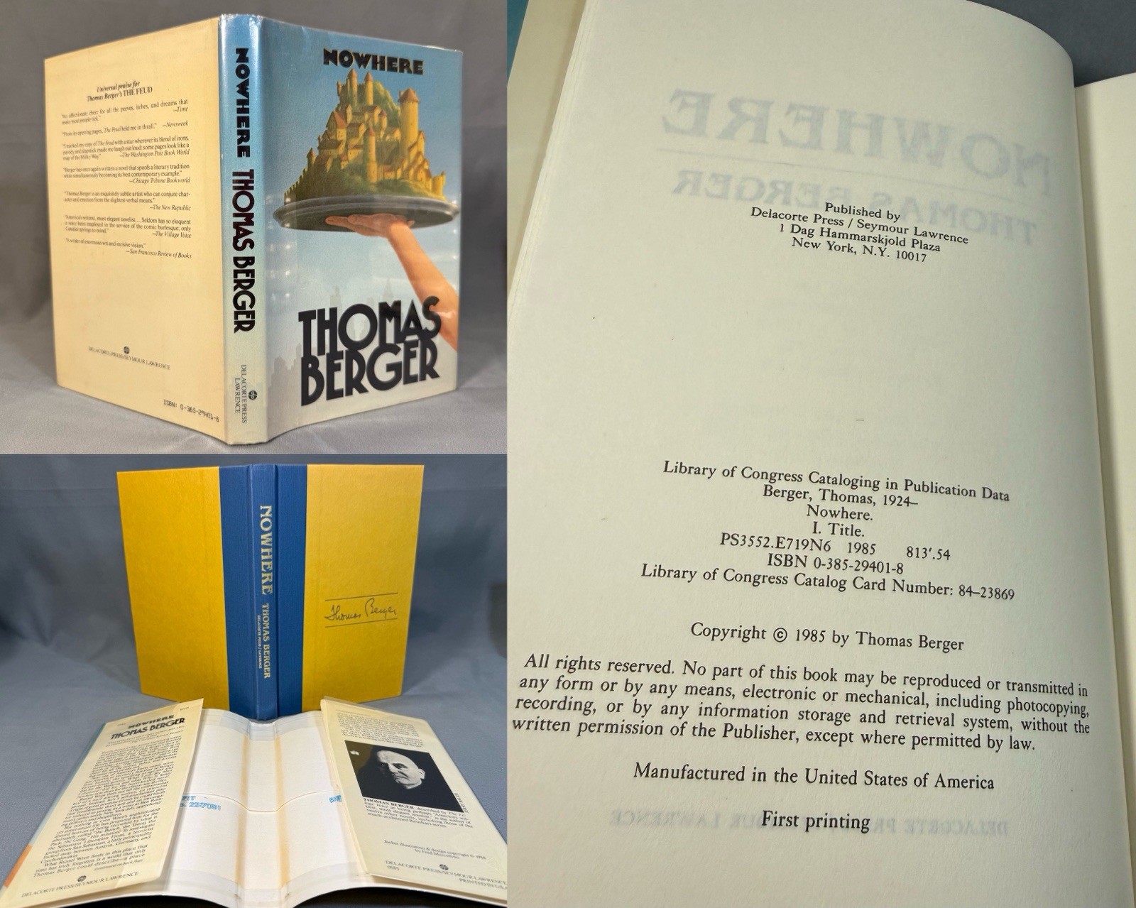 Thomas Berger First Edition Lot – 10 1st Print Books Reinhart’s HCDJ NF/Fine