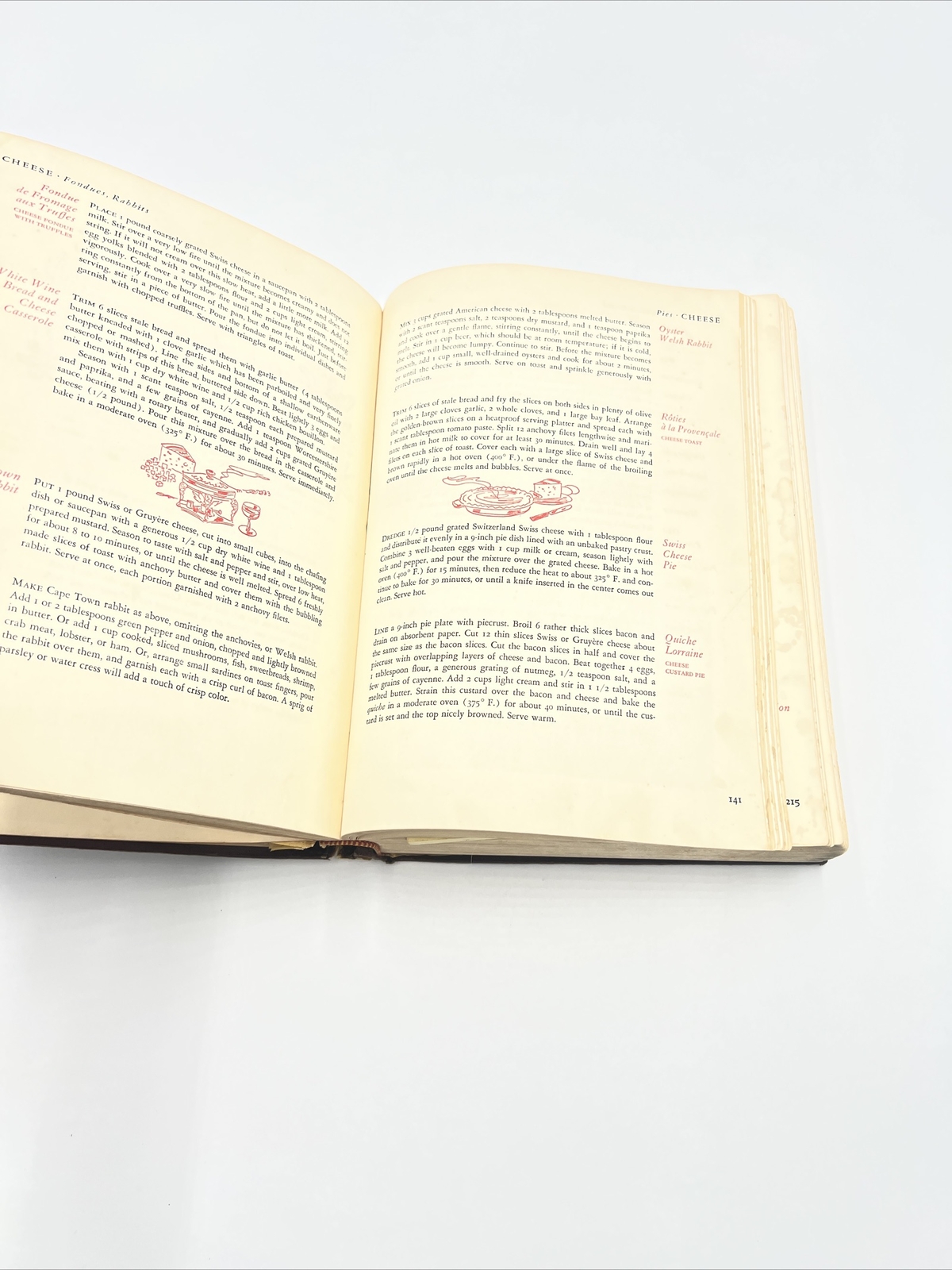 Vintage 1960 The Gourmet Cookbook Revised Volume 1 & Volume 2 Hardcover