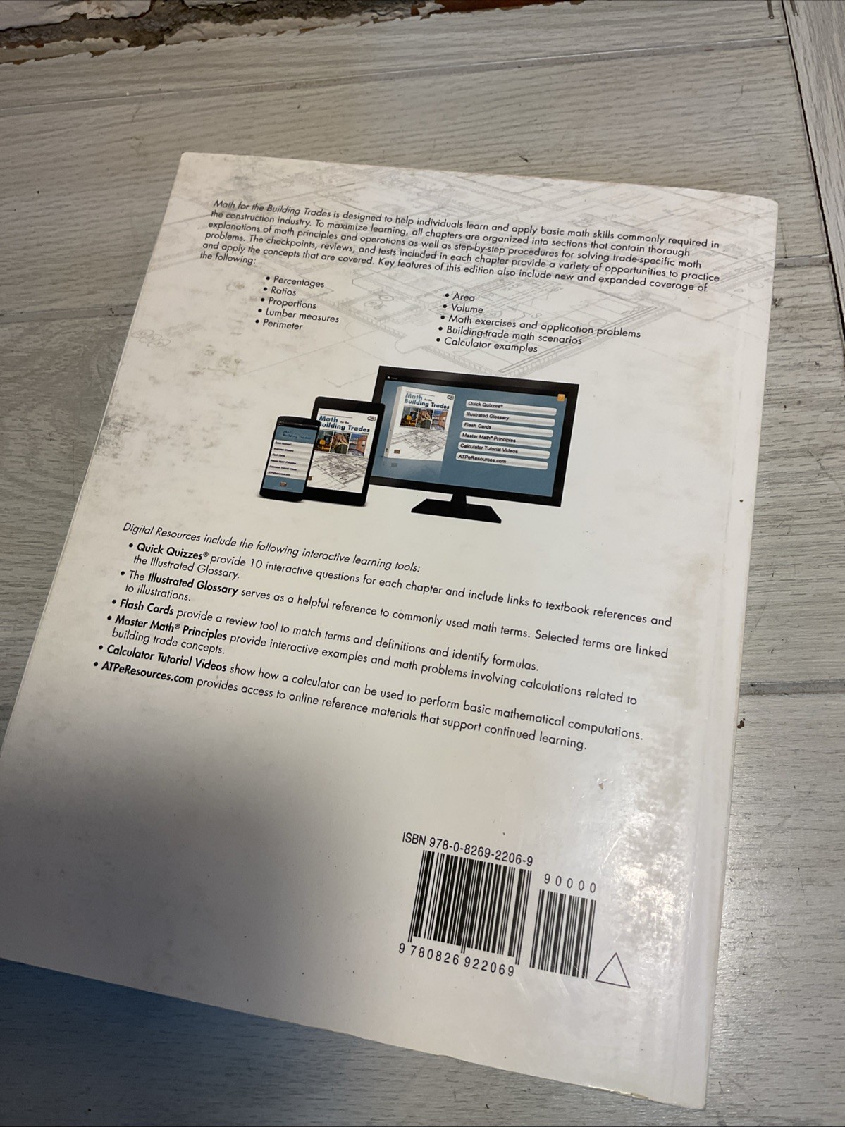 MATH FOR THE BUILDING TRADES By Atp Staff 2nd Edition 388 Pages