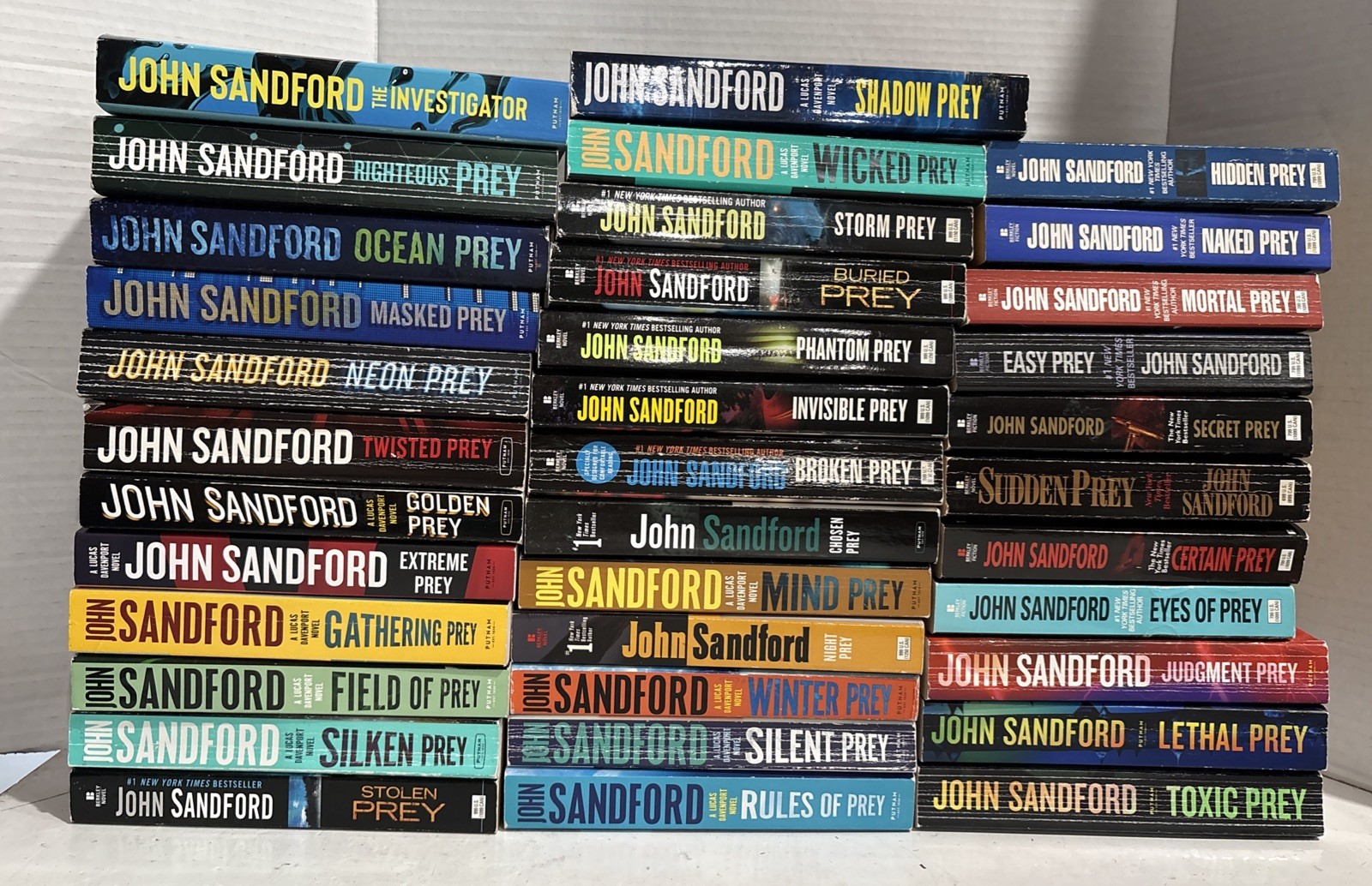 36 Book Lot Complete Lucas Davenport “PREY” Series #1-35+1 JOHN SANDFORD Set