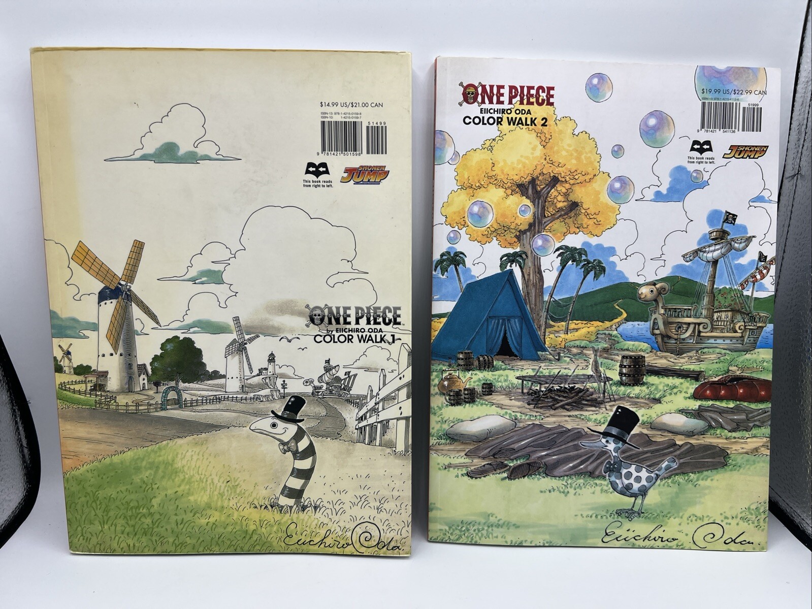 One Piece Color Walk 1 + Color Walk 2 Eiichiro Oda / Art of Shonen Jump