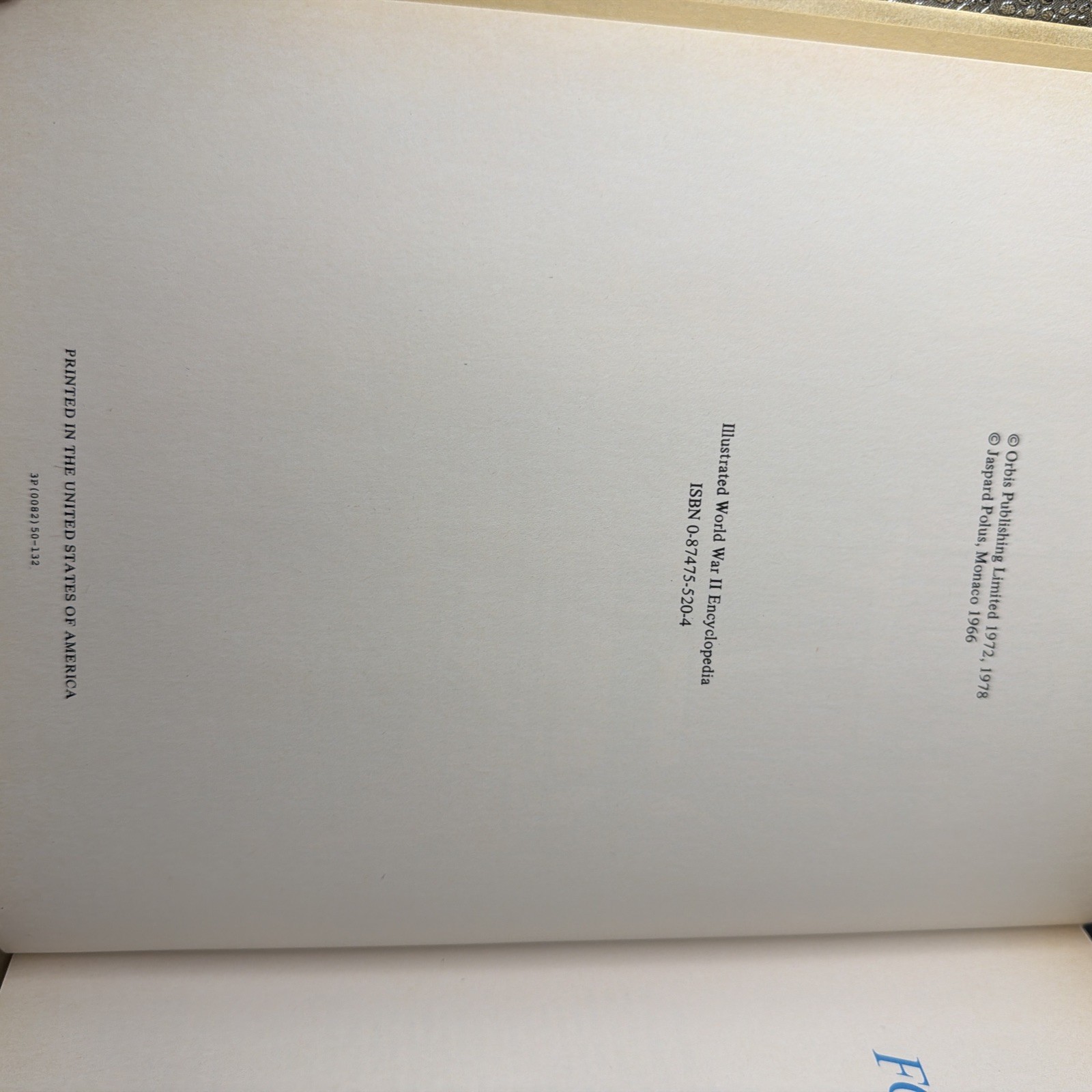 ILLUSTRATED WORLD WAR II ENCYCLOPEDIA, VOLUME 3, 1978, 420 PAGES
