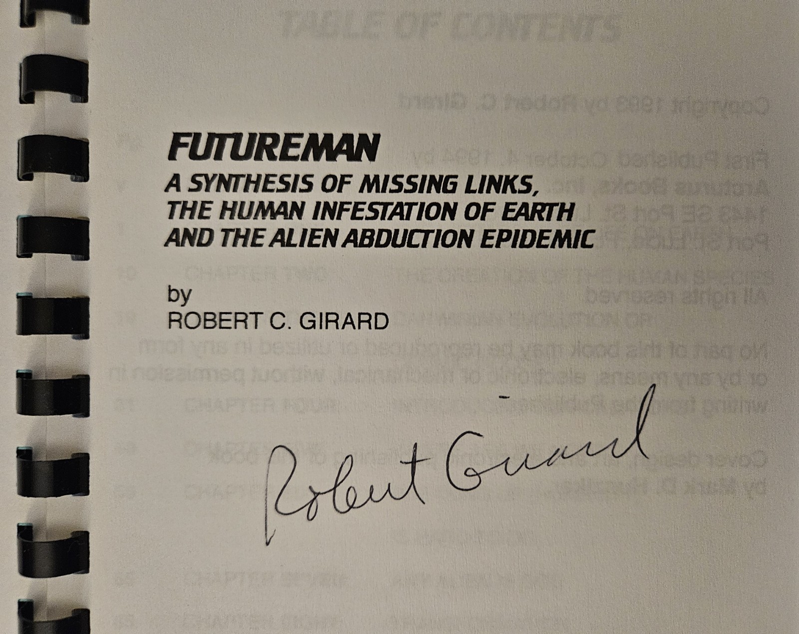 Futureman Synthesis of Missing Links Human Infestation of Earth Robert C Girard
