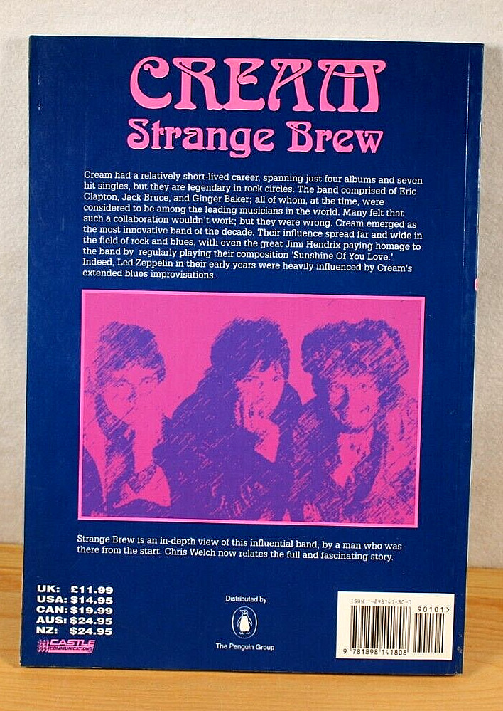 Cream Strange Brew: by Welch, Chris – 1995 Trade Paperback Book