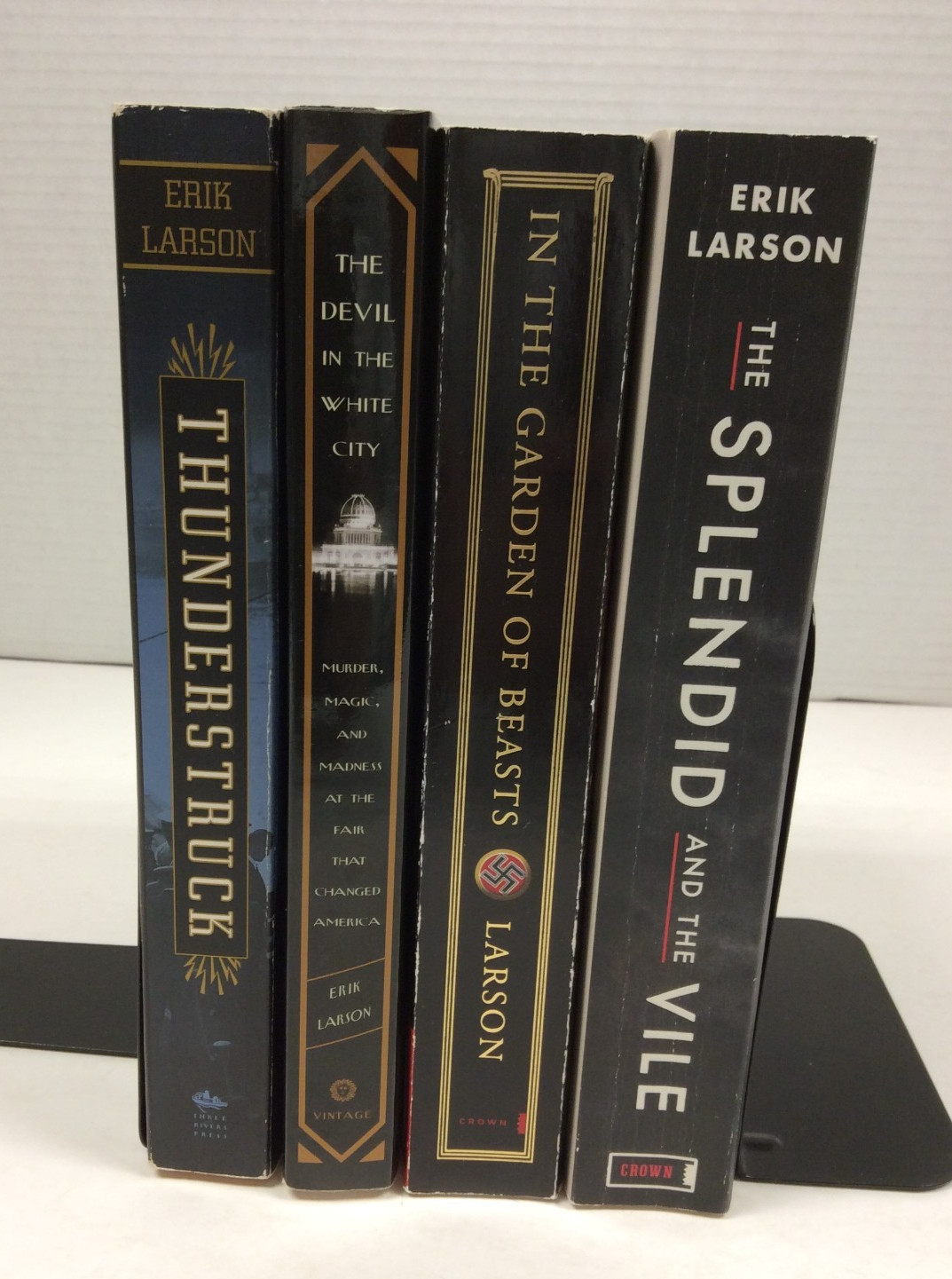 ERIK LARSON – LOT OF 4 TRADE PBs Including Thunderstruck, Garden of Beasts