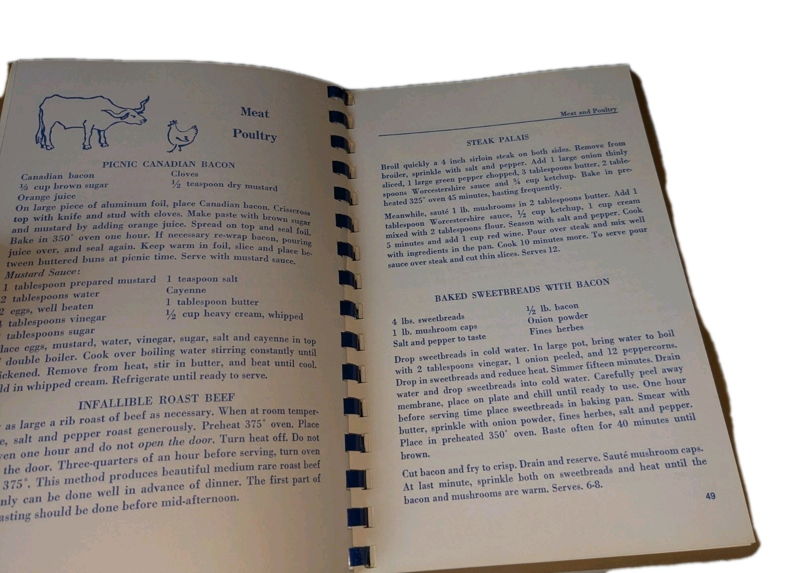 Happiness is a Full House menus and recipes by Louise G. Runnells Cookbook 1970