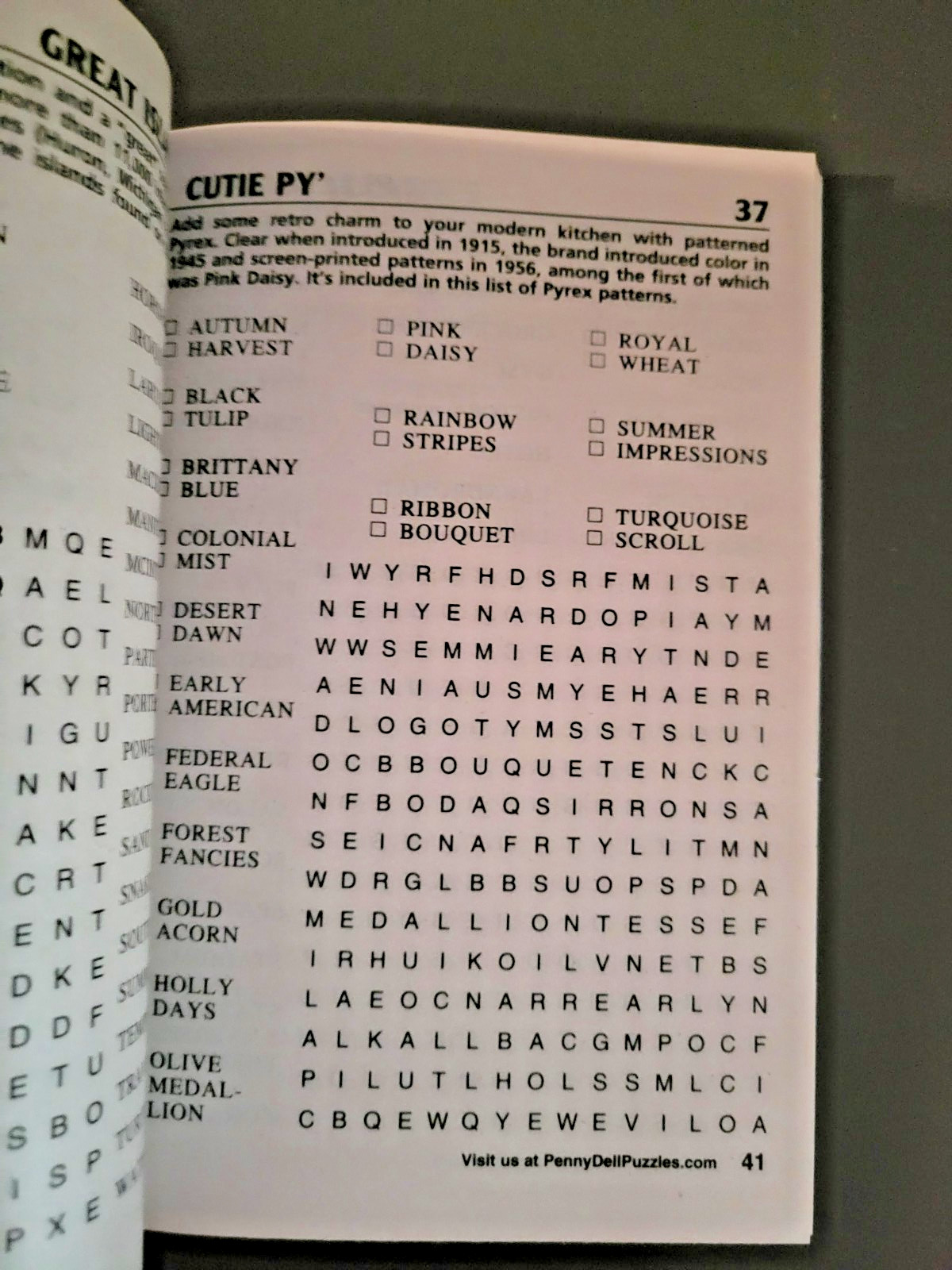 Lot of 3 Penny Press Family Fun & Easy Word Seek Puzzles – Hours Of Solving Fun!