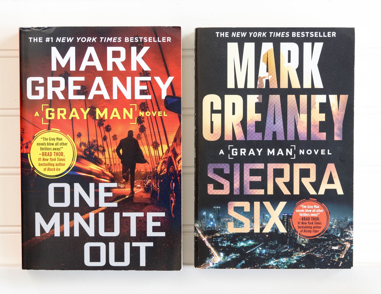 Mark Greaney THE GRAY MAN Series Lot of 10 Set of Large TRADE Paperback Books