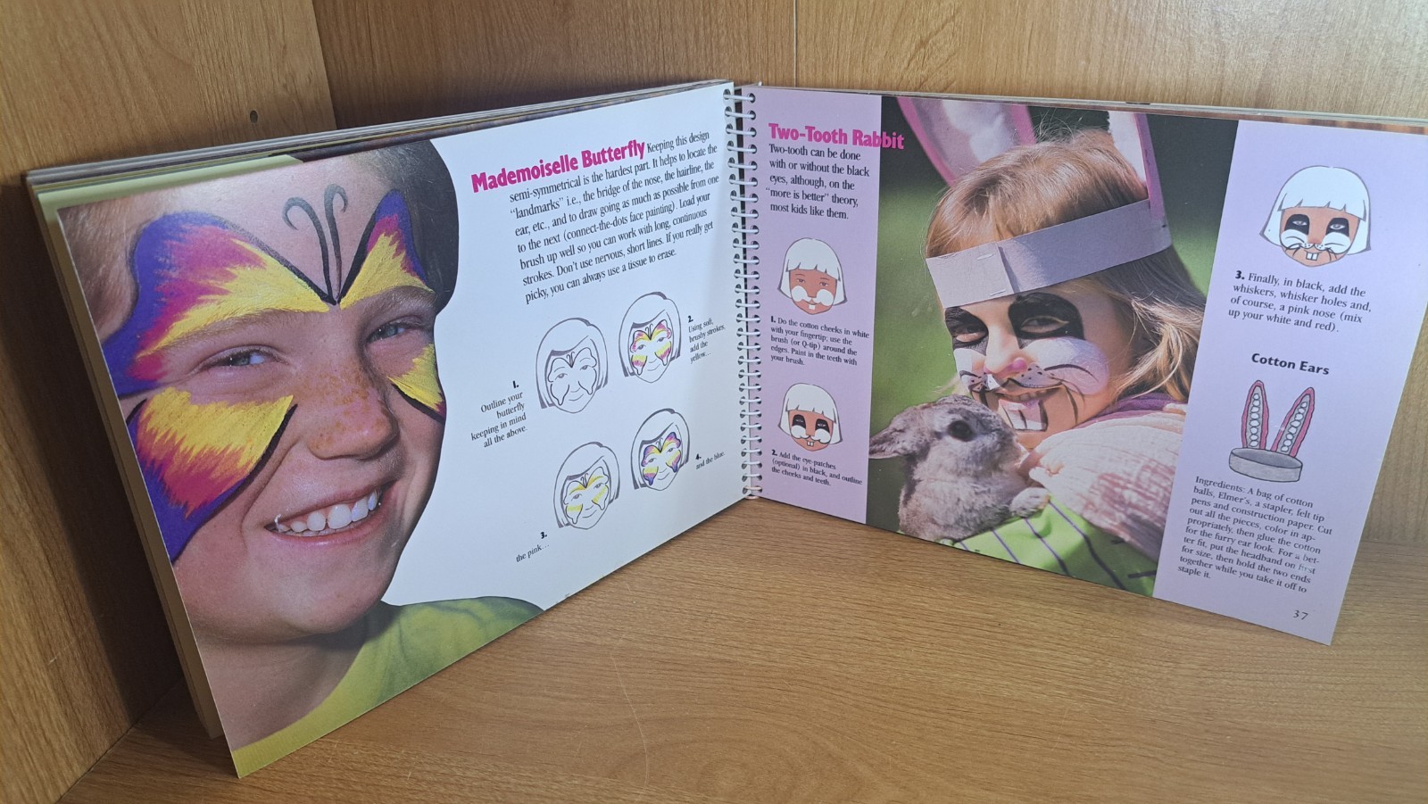 Face Painting by Klutz Editors 1990, Spiral Book (no Paint)