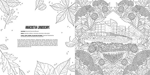 Gardens: A Smithsonian Coloring Book, Smithsonian Institution, Very Good Book