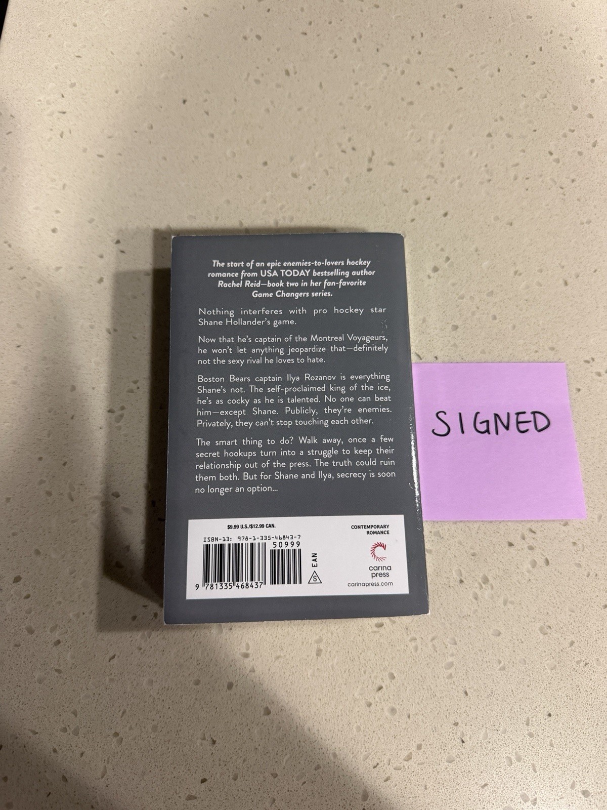 Heated Rivalry by Rachel Reid – OOP – Mass Market – SIGNED – Game Changers