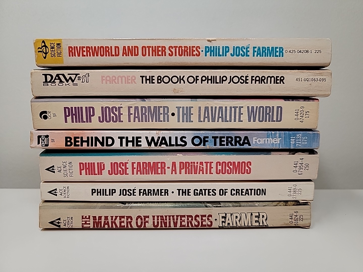 Philip Jose Farmer WORLD OF TIERS 5 books + Book of PJF + Riverworld paperbacks