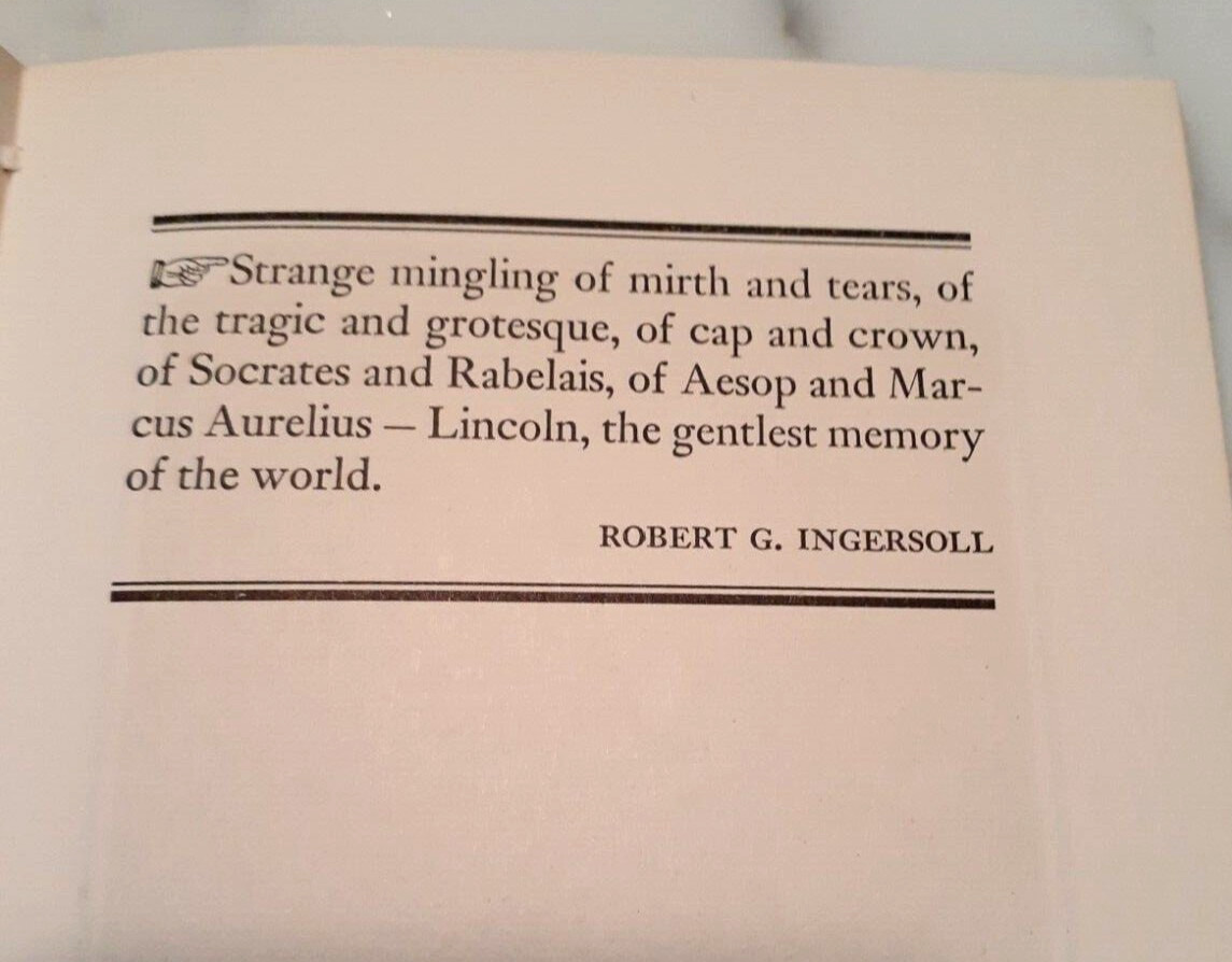 Abraham Lincoln ~ Wisdom & Wit VTG Book 1965 ~ 61 Pages