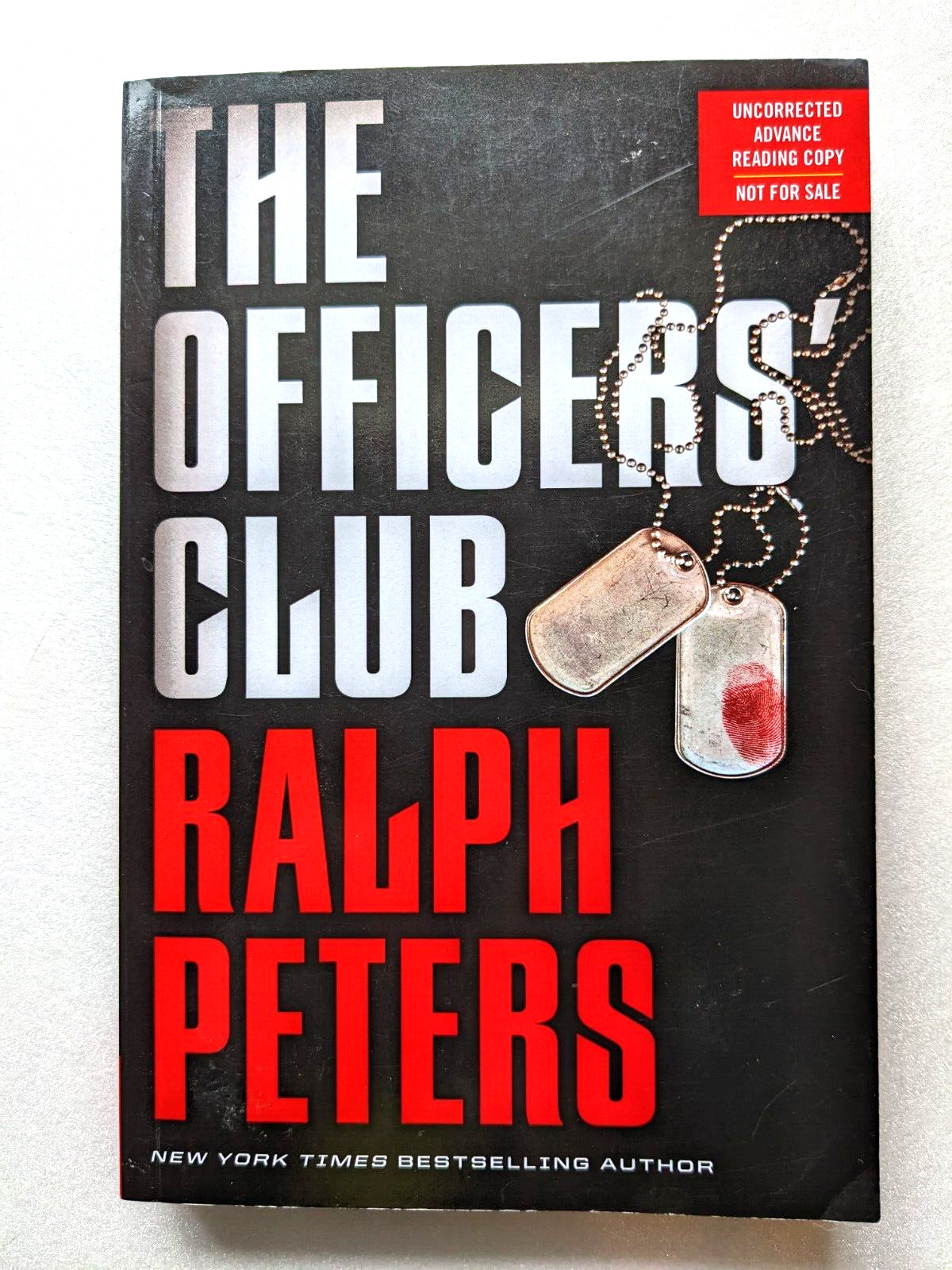 The Officers’ Club by Ralph Peters Uncorrected Advance Copy Unsigned