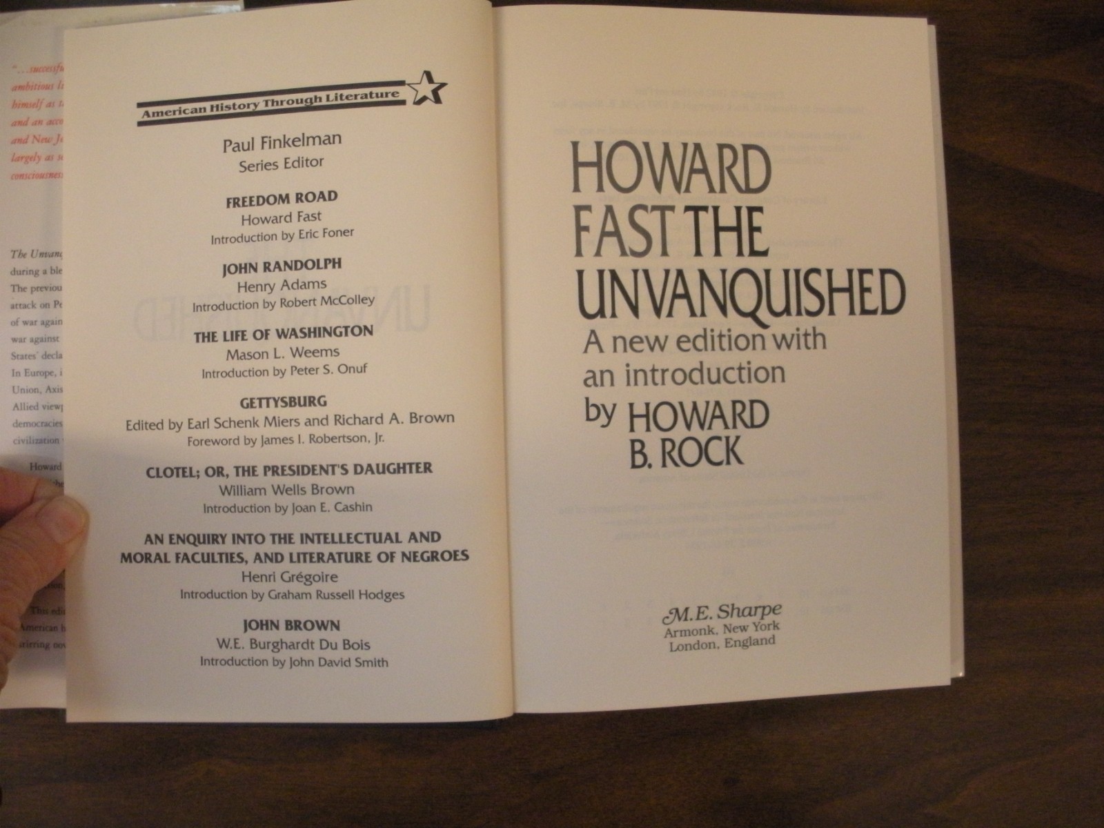 THE UNVANQUISHED By Howard Fast