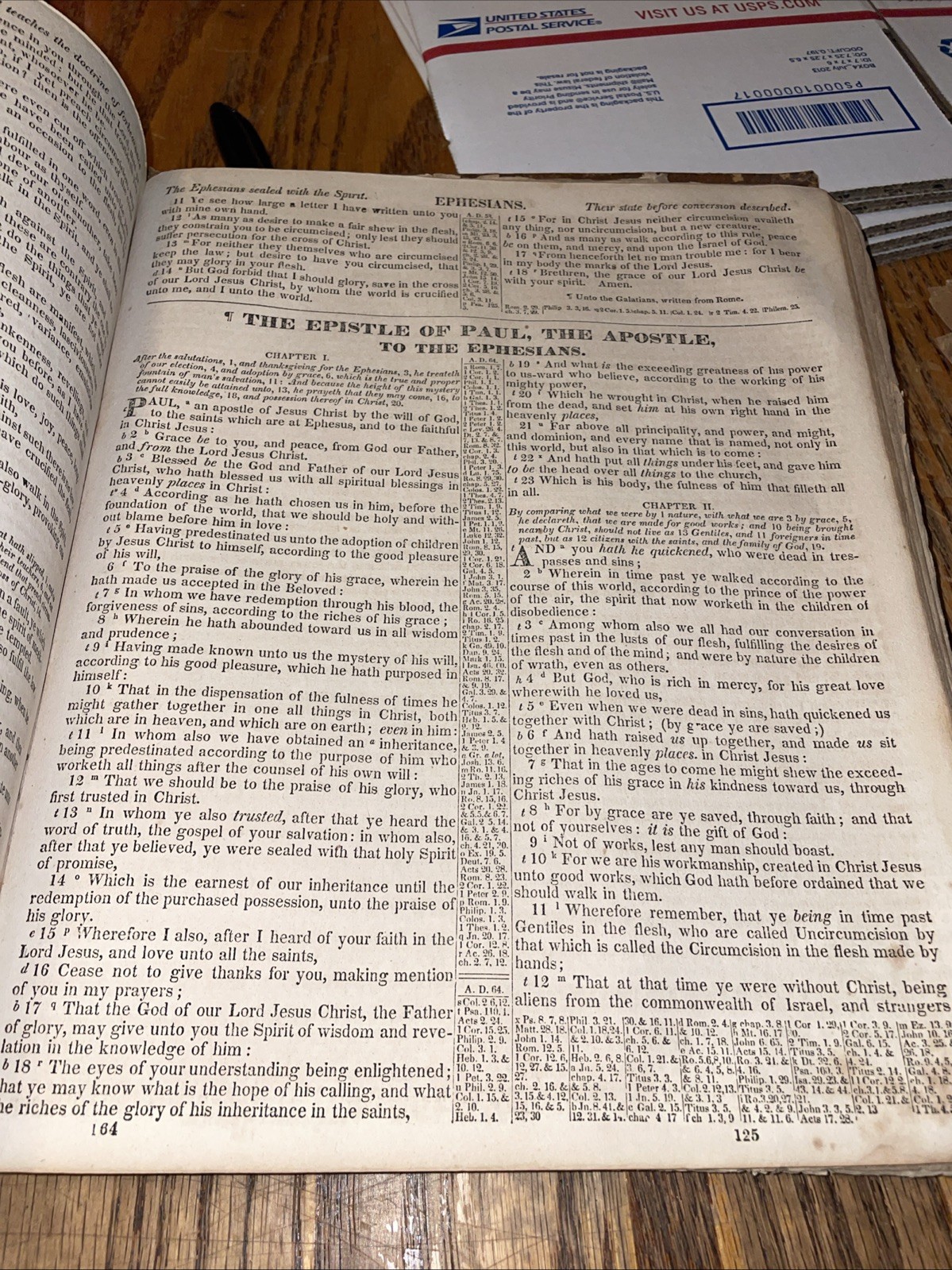 1833 Sherwood family Bible apocrypha & Index By NY N. J. White 1833