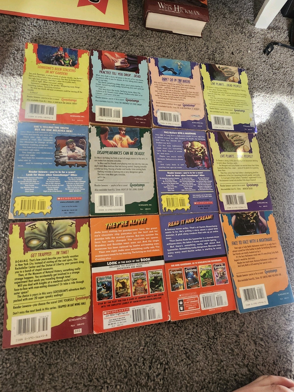 Goosebumps R.L. Stine Scholastic Lot Of 24 Vintage Horrorland Reprints