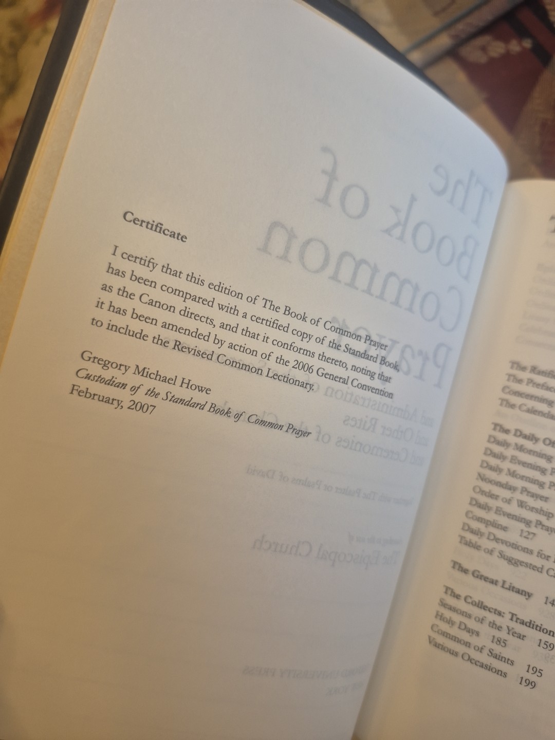 Book of Common Prayer Personal, Genuine Leather Burgundy by Not Available (2008,
