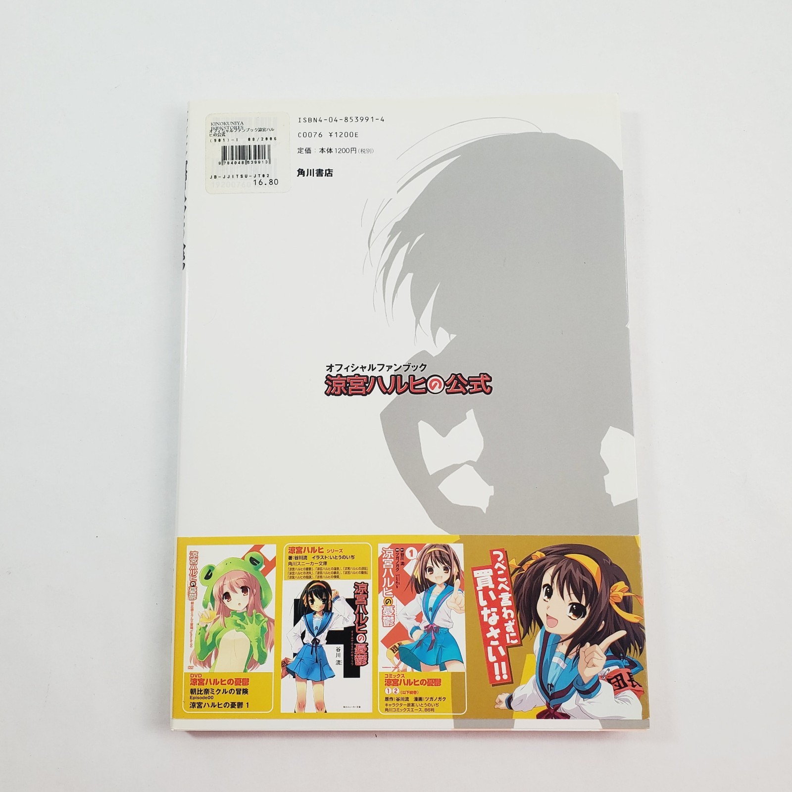 The Melancholy of Haruhi Suzumiya Official Fan Book Art Book JP Oversized 2006
