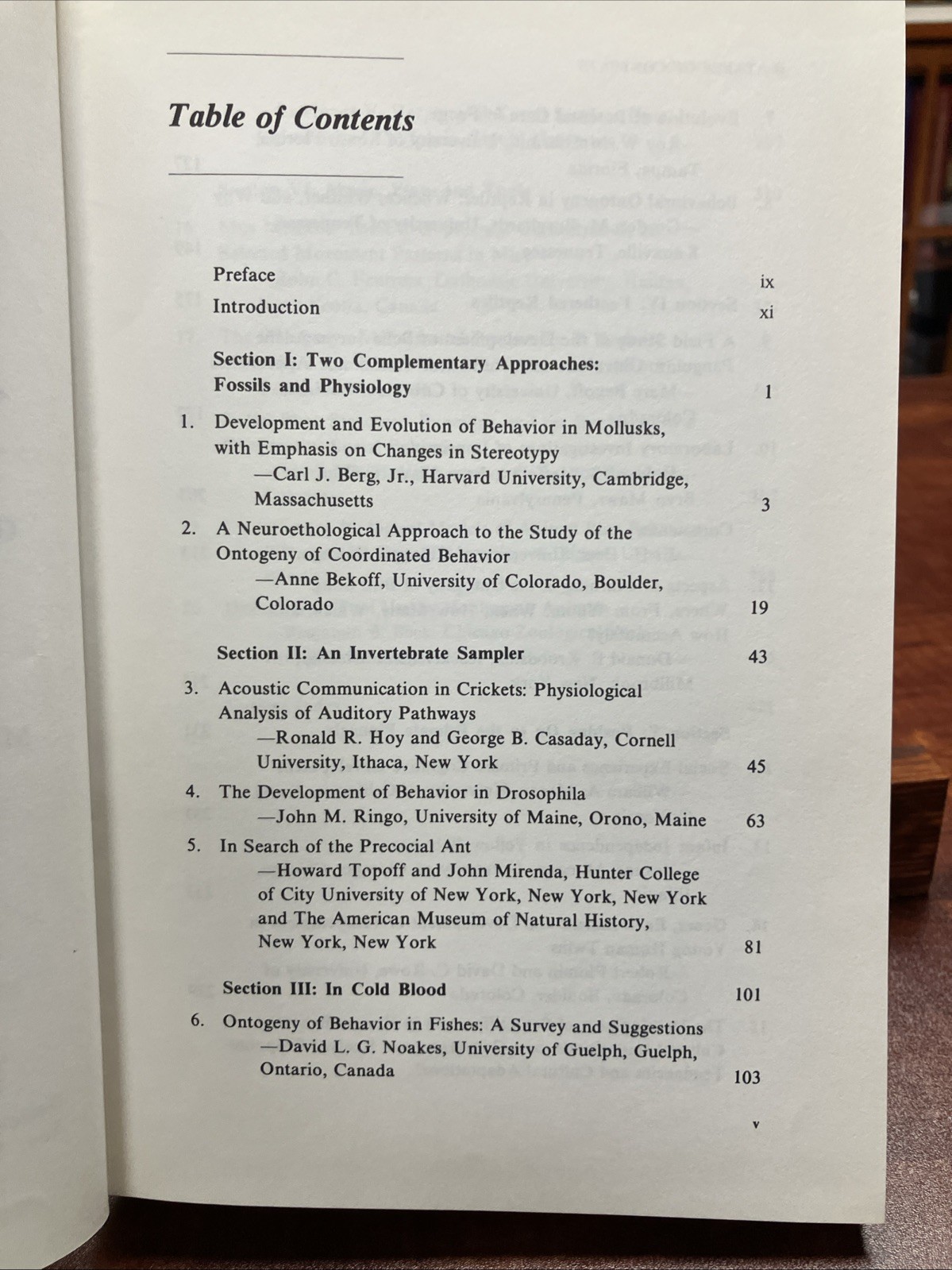 The Development of Behavior 1977 Animal Behavior Society Symposiu
