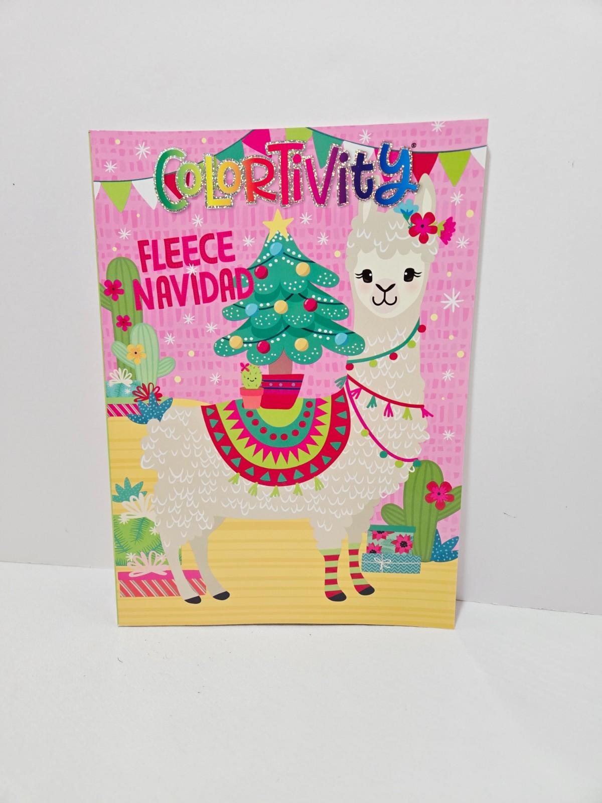 COLORTIVITY CHRISTMAS LLAMA FLEECE NAVIDAD NEW COLORING & ACTIVITY BOOK FOR KIDS