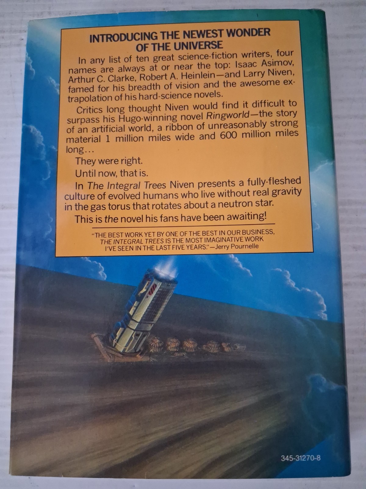 SIGNED The Integral Trees By Larry Niven Hardcover Book First Edition 1984