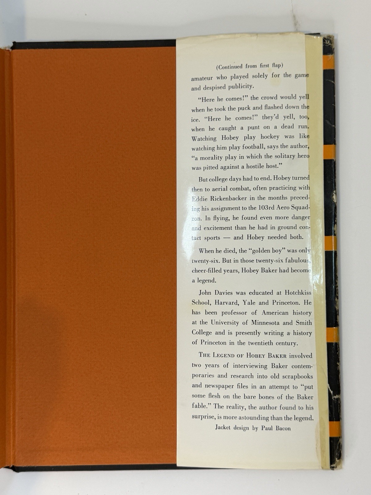 Rare Signed 1966 1st “Legend of Hobey Baker” – Princeton Alums + MLB! 🏒⚾📖