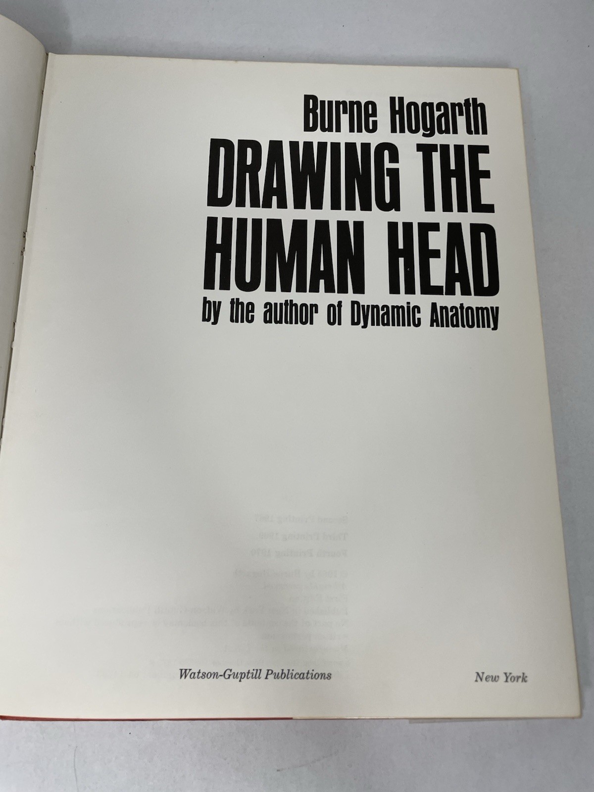 Drawing the Human Head Burne Hogarth 300 Illustration HC 1970 Library Bind – Art
