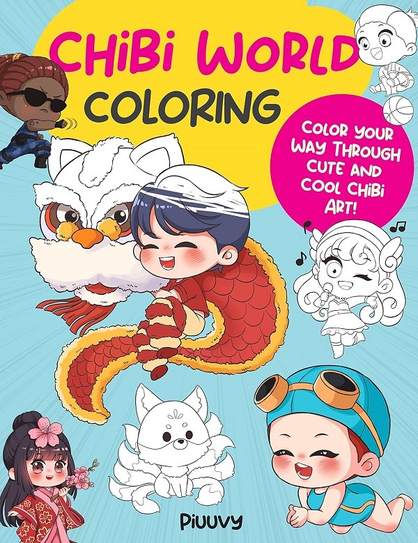 Chibi World Coloring: Color your way through cute and cool … (paperback)