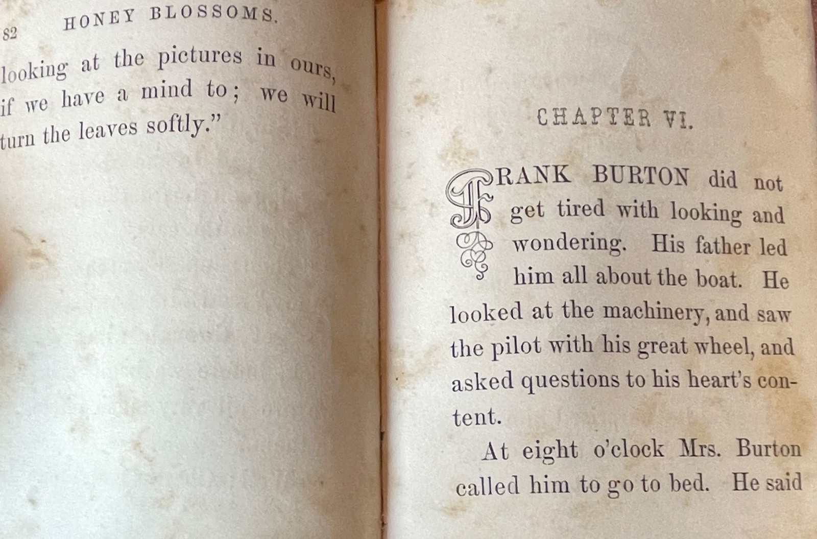 Honey Blossoms for Little Bees 1859 Victorian Decorative Binding Antique 1st Ed