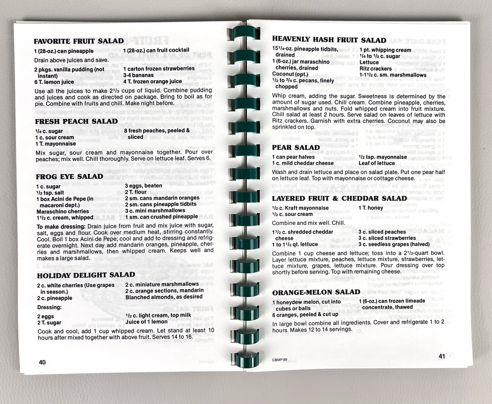300 Ways With Salads Spiral Bound Cookbook By Morris Press 1995 Salad Recipes
