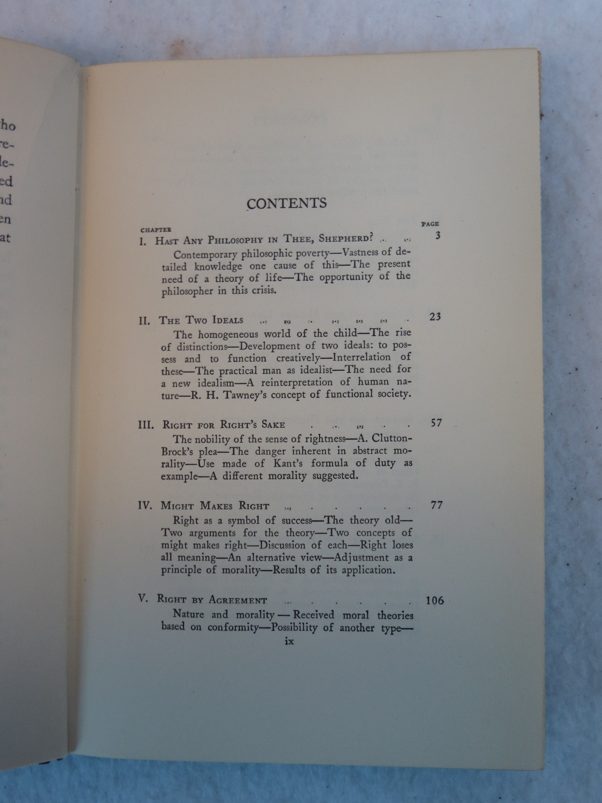 M.C. Otto THINGS AND IDEALS Henry Holt And Company New York, 1924