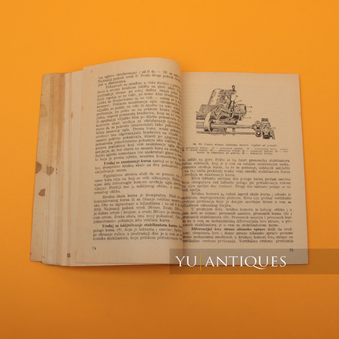 FNRY Federal People Republic Of Yugoslavia Book Rule 37mm Anti Aircraft Gun 1939