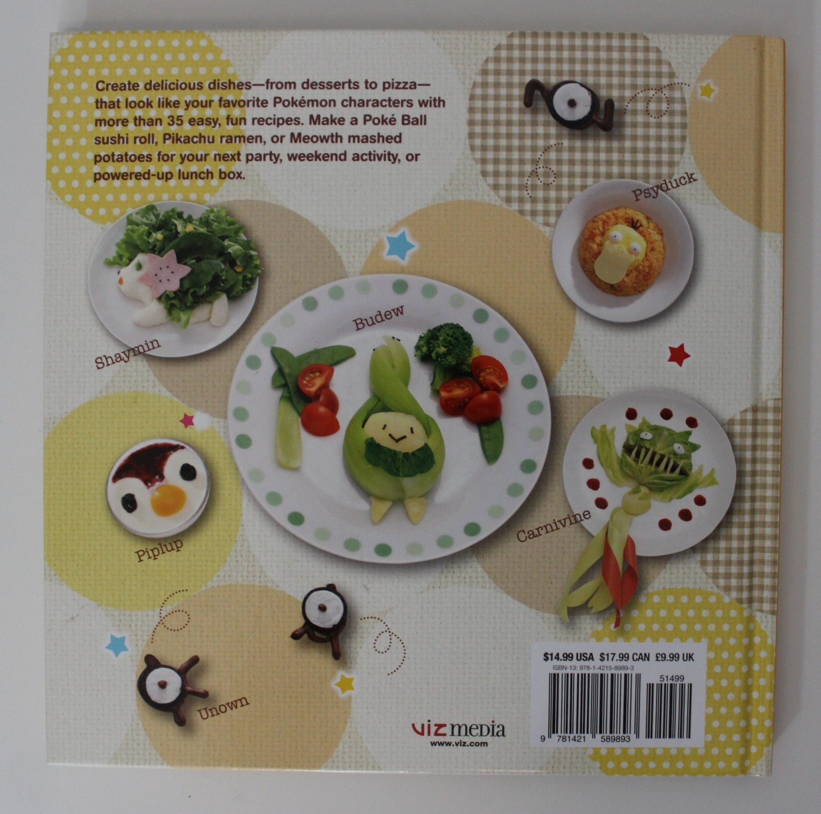 2016 THE POKEMON Cookbook MAKI KUDO 21 x 21 cm. (8.25″ x 8.25″) Fun Recipes HC