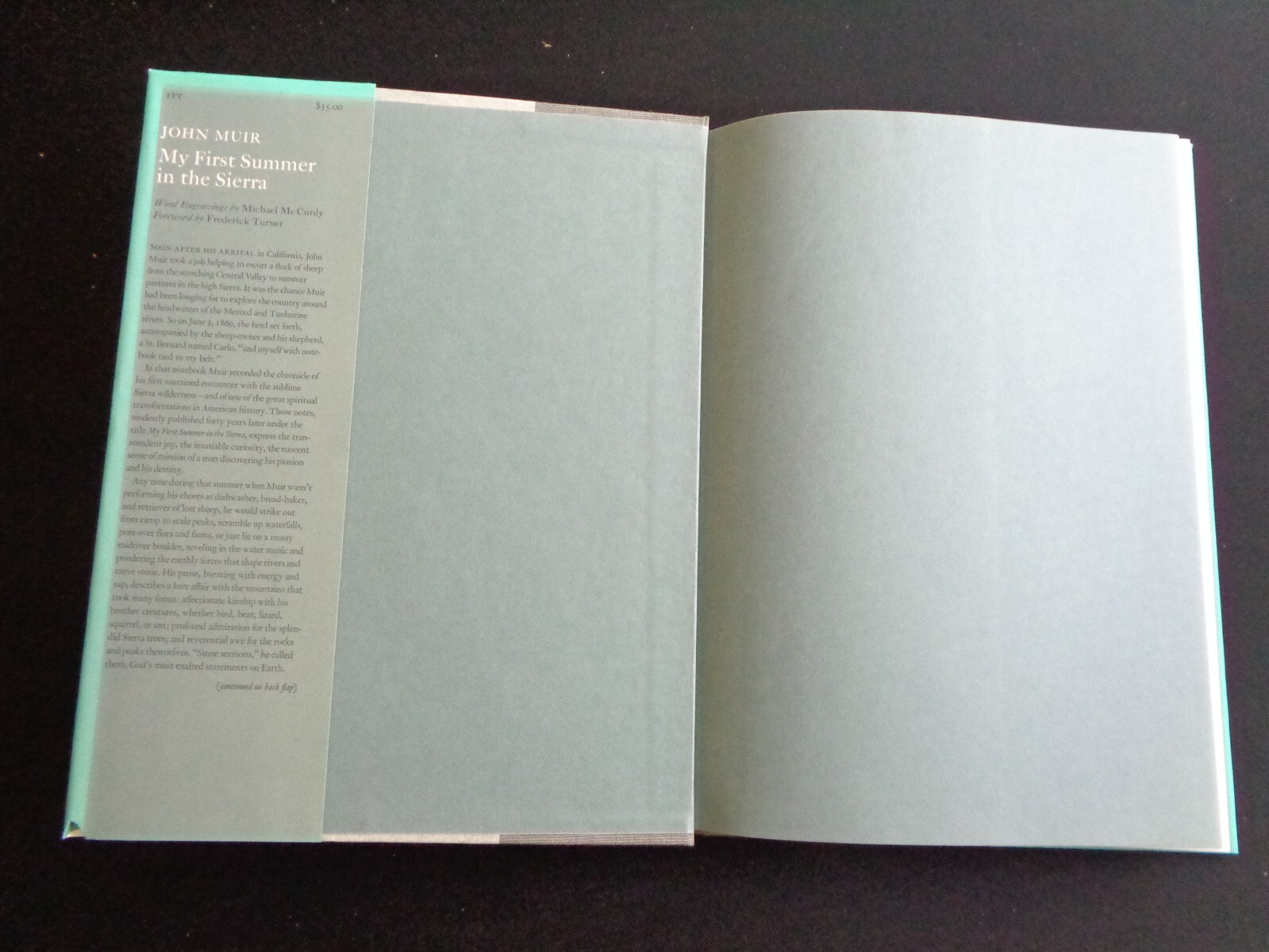 John Muir My First Summer in the Sierra 1988 Wood Engravings by Michael McCurdy
