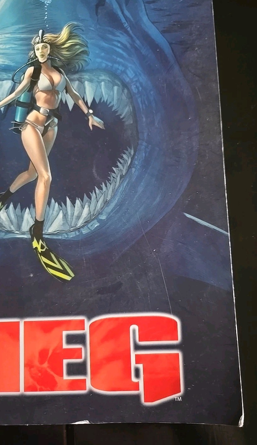 The Meg Graphic Novel Steve Alten Rare TPB Comic Book Megalodon 2019 BLACKLIST