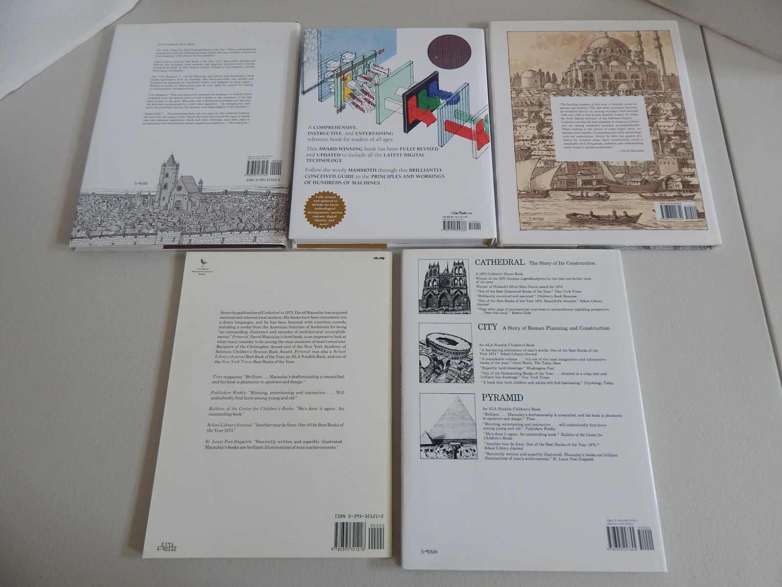 Lot 5 DAVID MACAULAY book CASTLE Cathedral MOSQUE Pyramid WAY THINGS WORK (2023)