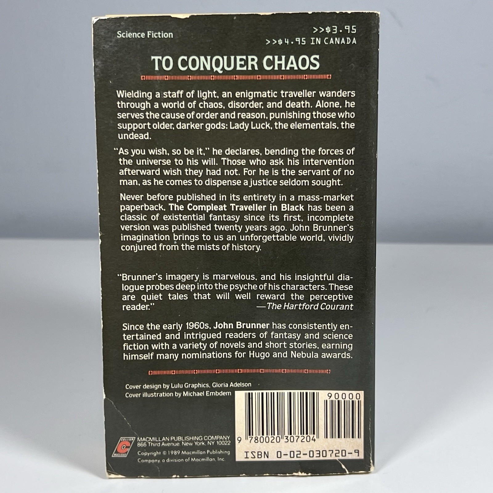 The Compleat Traveler in Black By John Brunner, Collier Books 1989, Paperback
