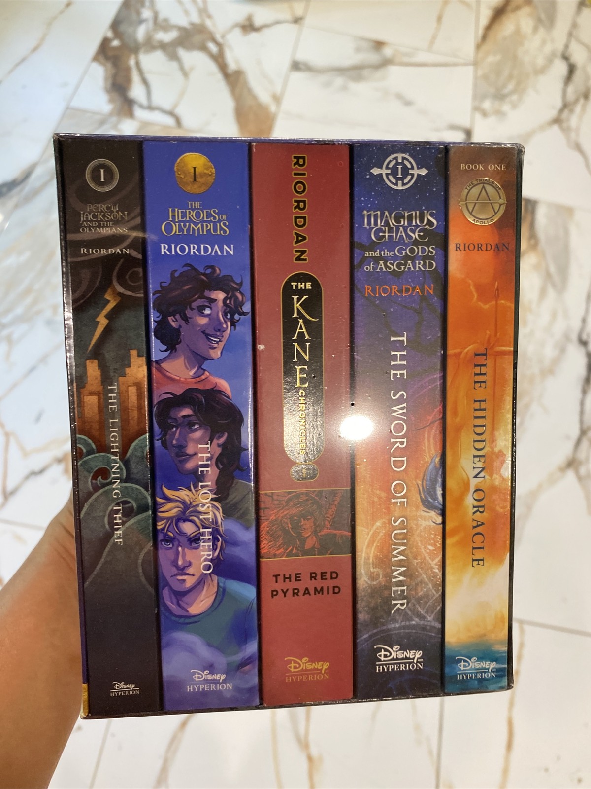 Read Riordan Rick Riordan Paperback Novel 5 Book Box Set Collection~New! Sealed!